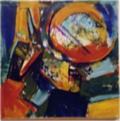 Michele Rosa, pittura acrilica su legno, 40cm per 30cm